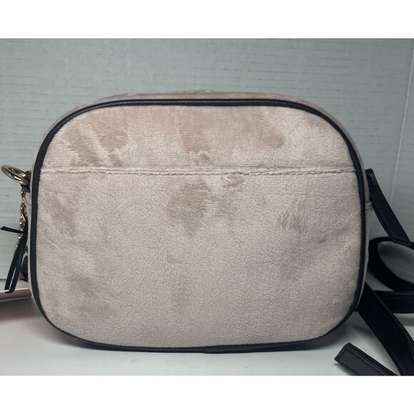 Juicy Couture Viral Juicy For All Crossbody Bag Pink Black Charm Purse Velour NW - Picture 7 of 11